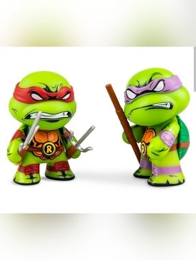 TMNT Teenage Mutant Ninja Turtles MICHELANGELO & LEONARDO 2 Pack KidRobot 2021
